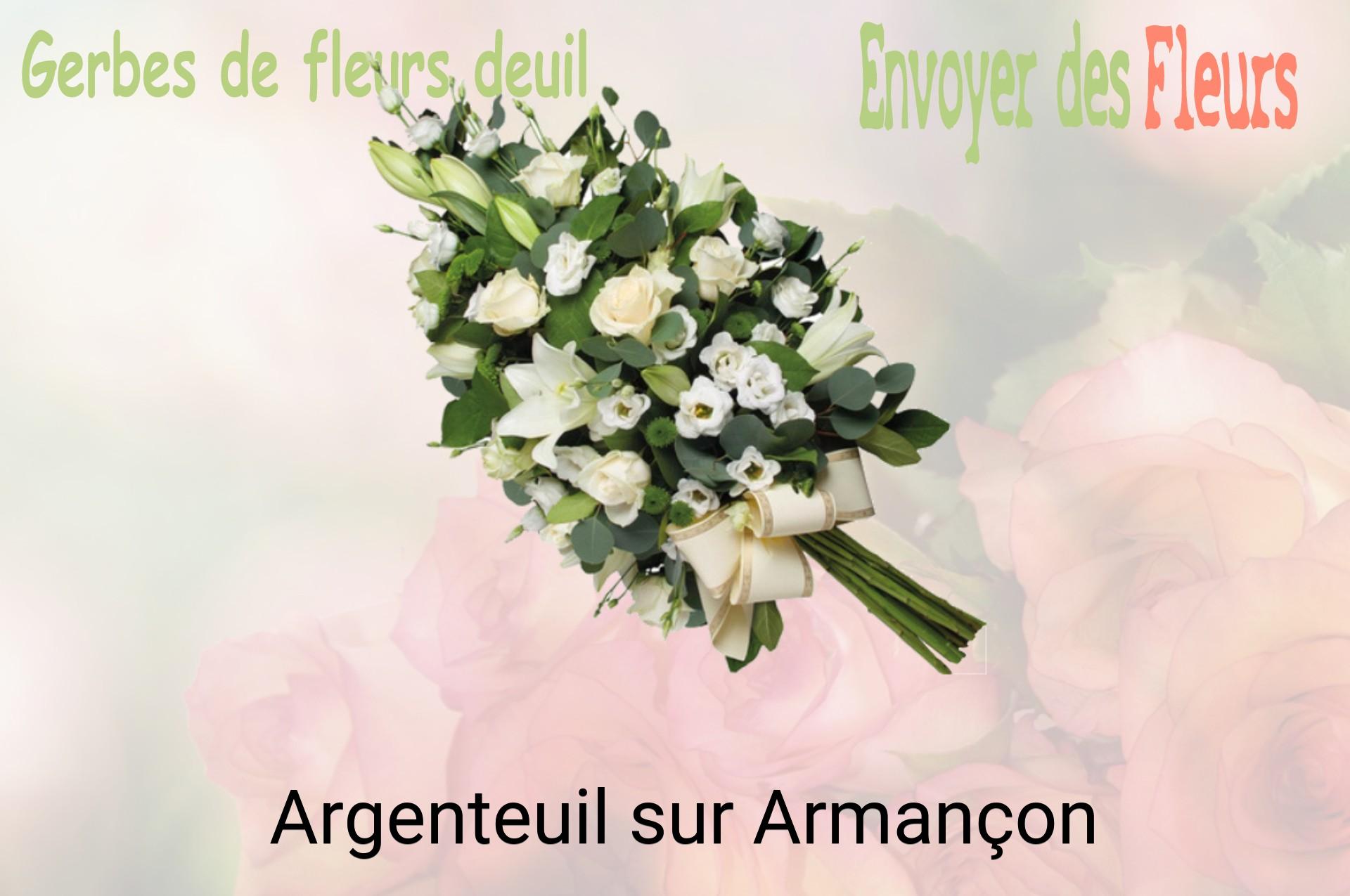 Gerbe de fleurs de deuil livrée à Argenteuil-sur-Armançon